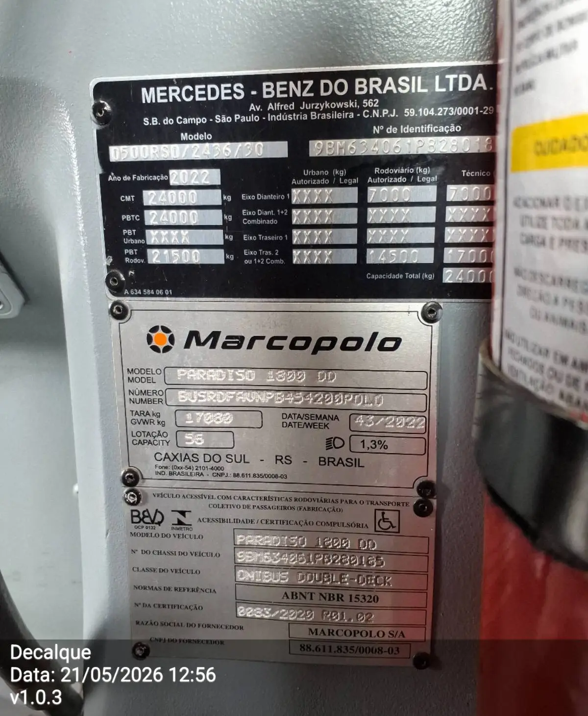 Marcopolo paradiso G8 1800 DD, Mercedes-Benz O-500RSD 2436 (354cv), 2023 — foto 8